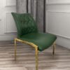 Molly 5 PC Rectangle Green & Gold Dining Set