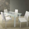 Jenna 5 PC Rectangle White
