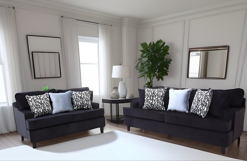 Sofa & Loveseat Black