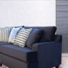 Sofa & Loveseat Ritz Black (Velvet, Oversized)