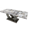 Rebecca Rectangle Marble Dining Set 7PC