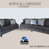 Sofa & Loveseat Atlantic Charcoal (Oversized)