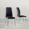 Rectangle Dining Set with Black Chairs 7PC