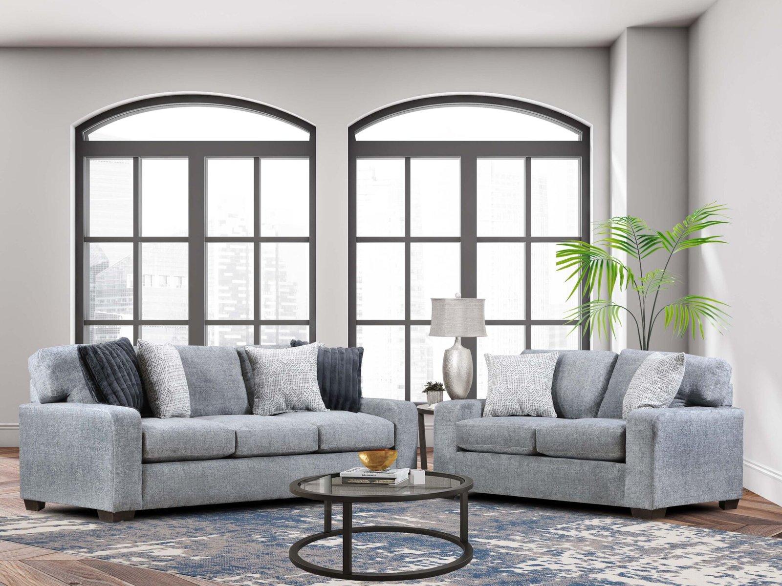 Sofa and Loveseat Charcoal