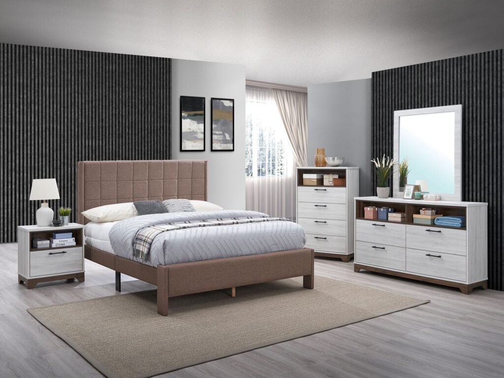 Angelina Bedroom Set Beige Aconcagua