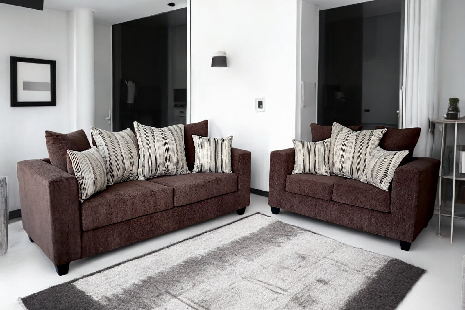 Sofa & Loveseat Luna Brown