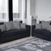 Sofa Loveseat Black 300