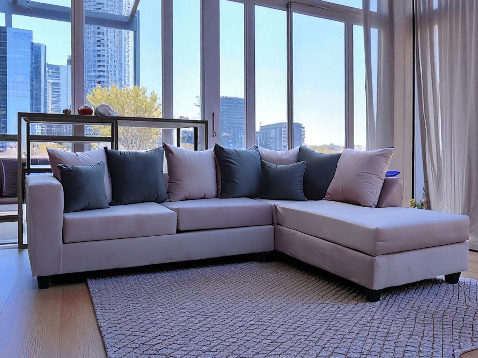 Sectional Baby Pink