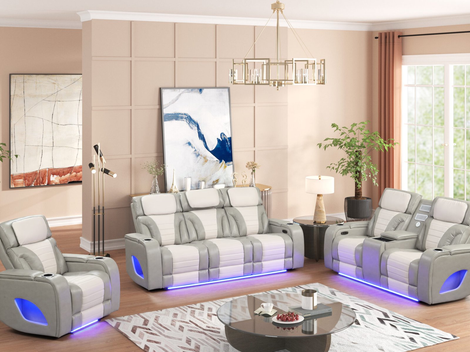1-AAA_5105 copy Tyra 3 PC Recliner Grey & Ice (COMING SOON)