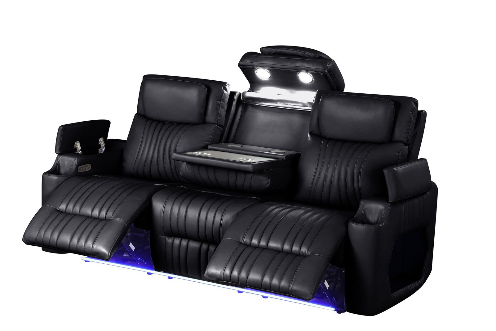 Nancy 3PC Recliner Set Black