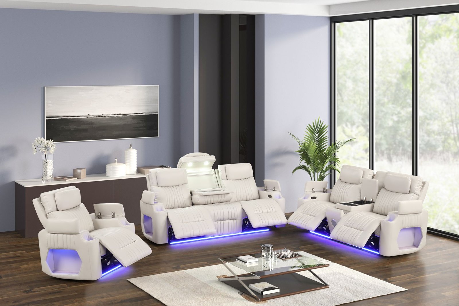 CL7210-G2 Nancy 3PC Recliner Set Sand