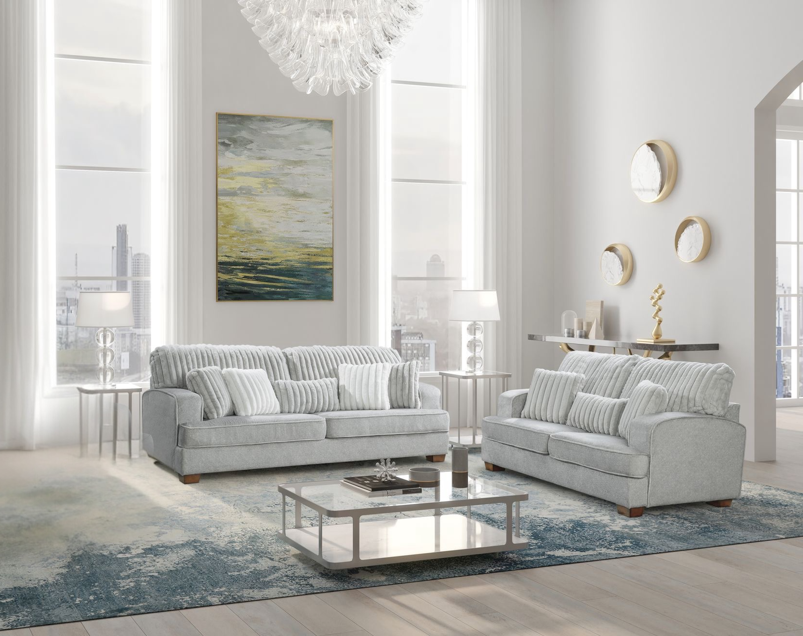 Haisley Sofa Loveseat (OVERSIZED)