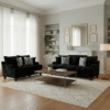Sofa & Loveseat Jumba Black (Oversized)