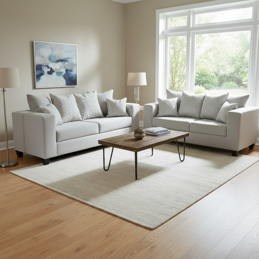 Sofa & Loveseat Silver