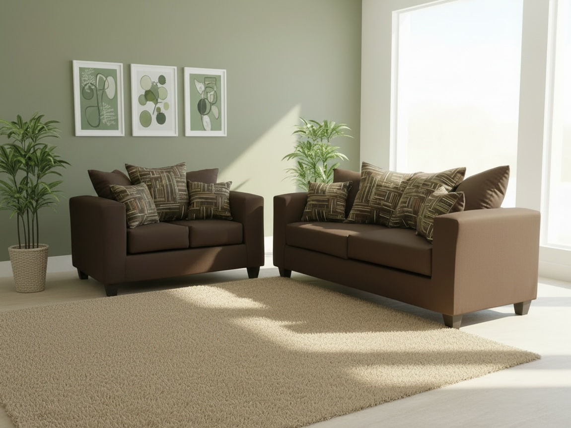 cocoa Sofa & Loveseat Cocoa