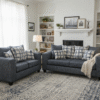 Sofa & Loveseat Steel Blue
