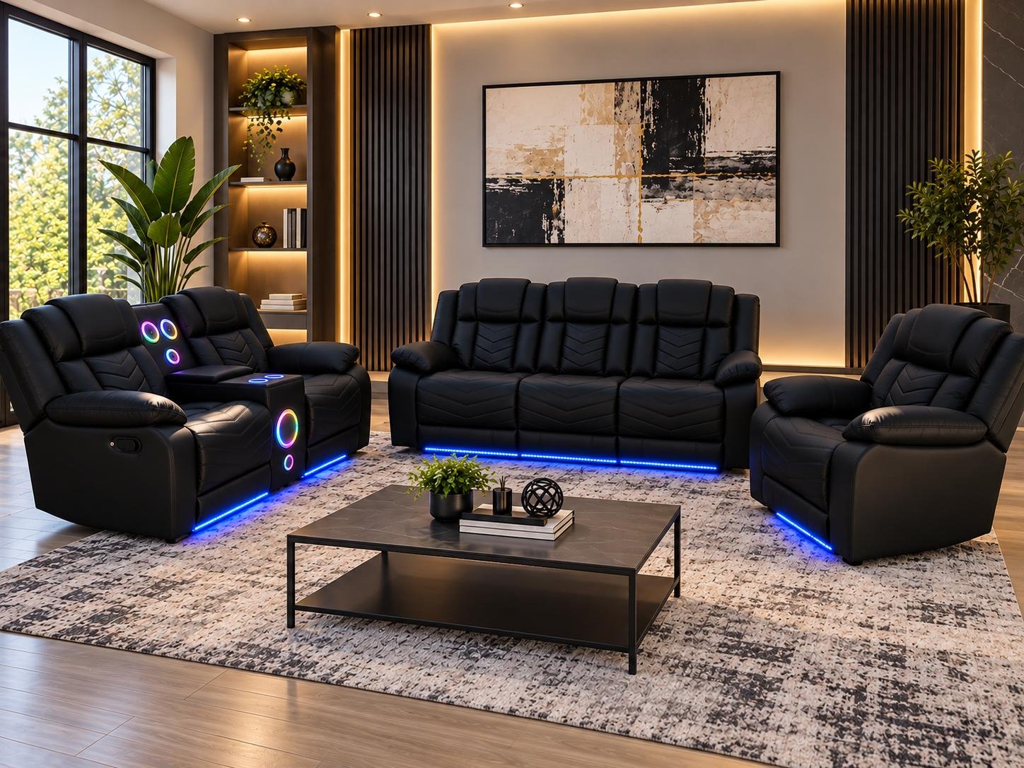 WhatsApp Image 2026-10-23 at 1.44.47 PM London Black 3pcs Recliner Set